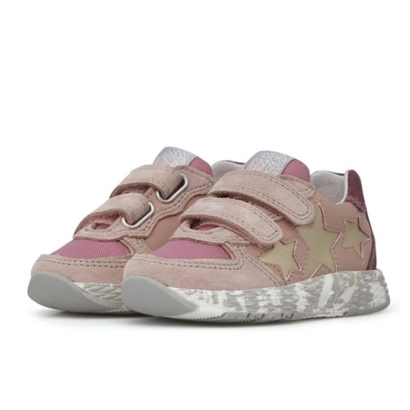 Naturino Sky Sz 31 Pink and Gold Star Sneakers - Picture 4 of 9